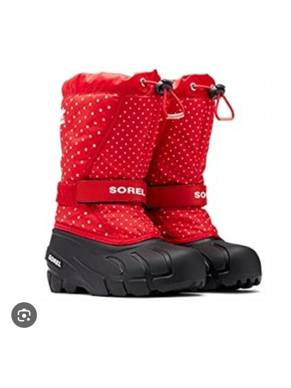 SOREL | Flurry Polka Dot Snow Boots Red girls Sz 5